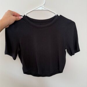 lululemon athletica Black Crop Top